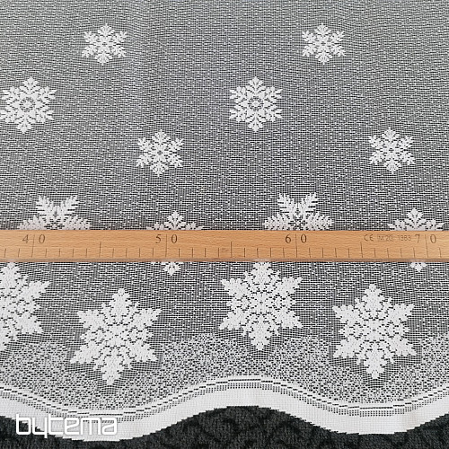 KARÁCSONY jacquard függöny ólomüveghez FLOKS II