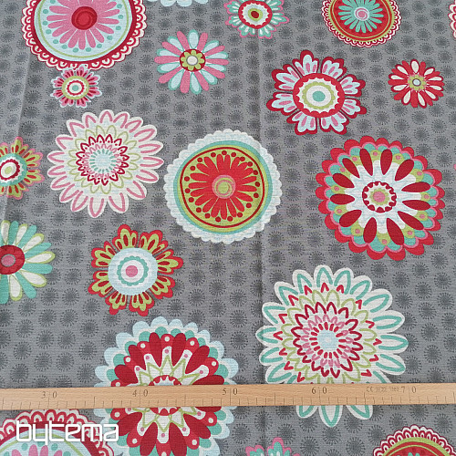 Dekoratív függöny Mandala virág -130x245 cm