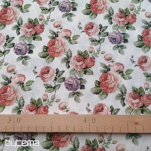 CEREZA ROSES pamutszövet