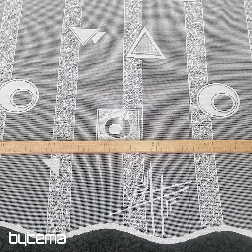 Jacquard függöny 8852/300 fehér