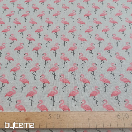 Dekoratív szövet FLAMINGO gris