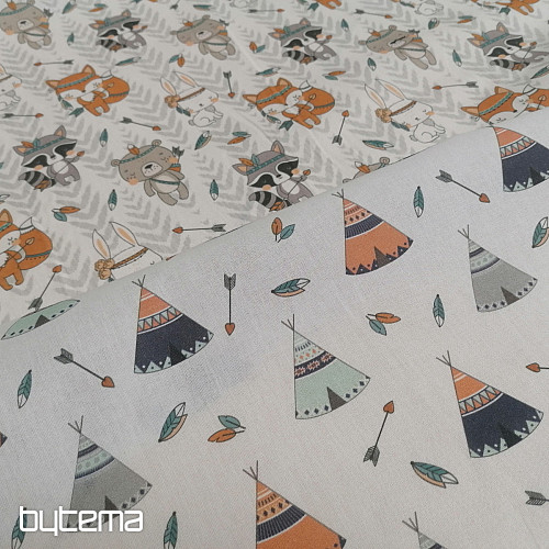 Teepee pamut szövet