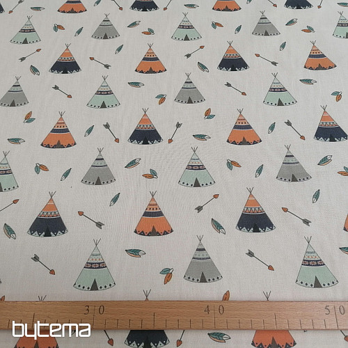 Teepee pamut szövet