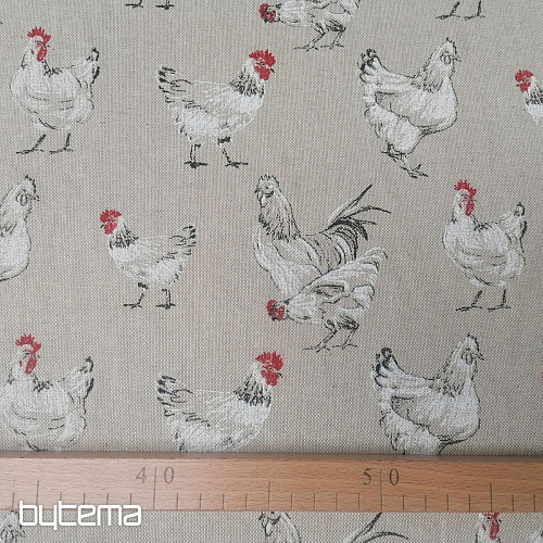 Dekoratív szövet SLEPIČKY piros