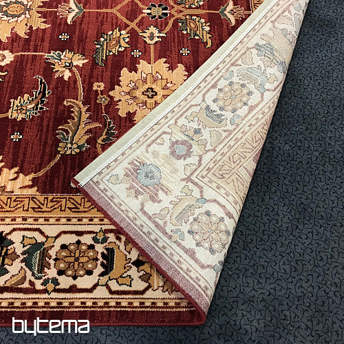 Luxus gyapjúszőnyeg PRAGUE piros / bézs