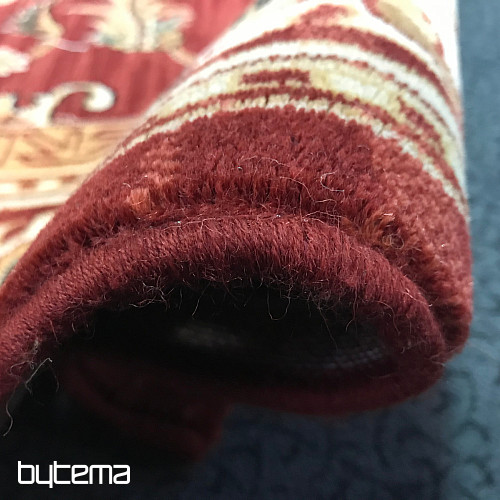 Luxus gyapjúszőnyeg PRAGUE piros / bézs