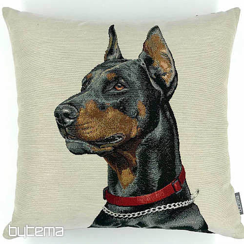 Gobelin huzat Doberman párnához