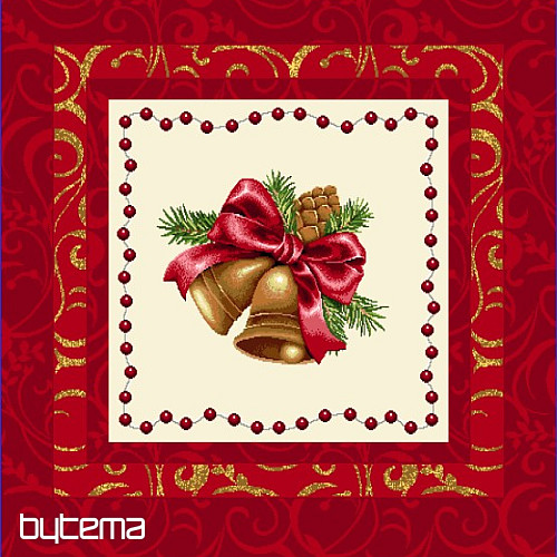 Karácsonyi díszpárnahuzat BELL a keretben