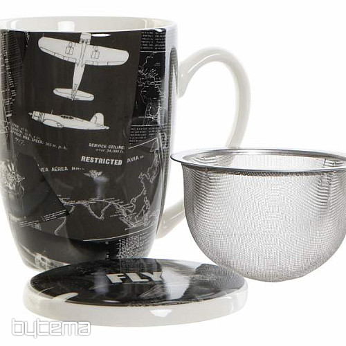 Teáskészlet Aviation szitával 300 ml