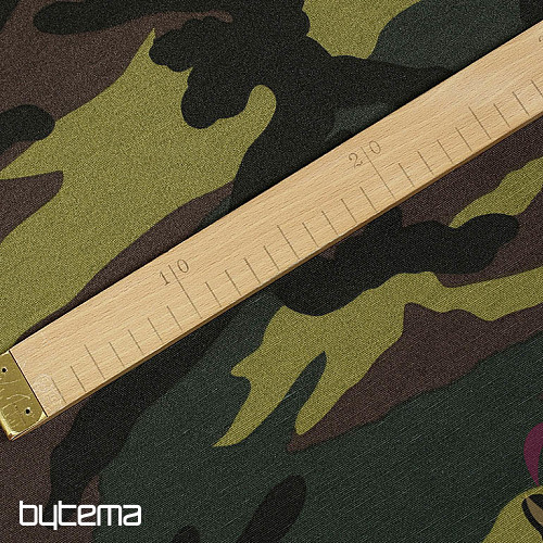 Dekoratív szövet CAMUFLAJE zöld