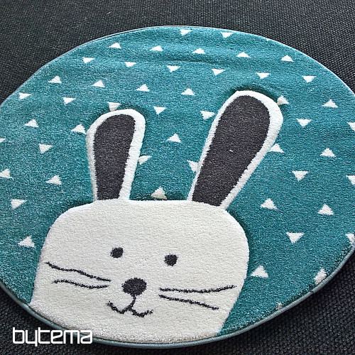 Gyerek darab szőnyeg PASTEL Bunny türkiz