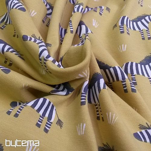 ZEBRA pamut kötött sárga-zöld